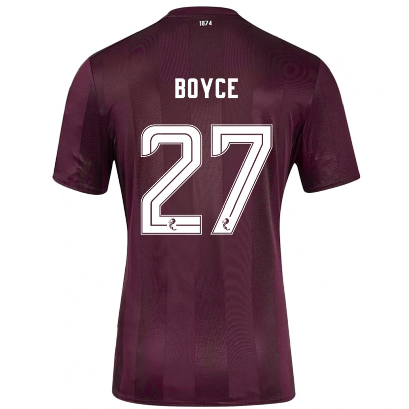 Danxen Kinder Liam Boyce #27 Burgundrot Heimtrikot Trikot 2024/25 T-Shirt Schweiz