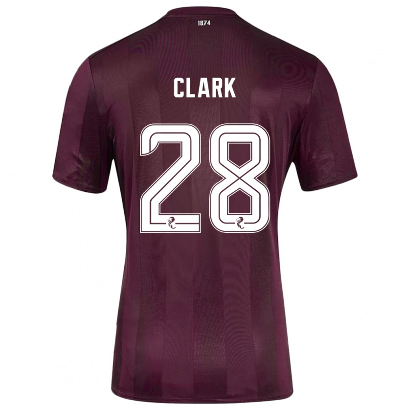 Danxen Kinder Zander Clark #28 Burgundrot Heimtrikot Trikot 2024/25 T-Shirt Schweiz