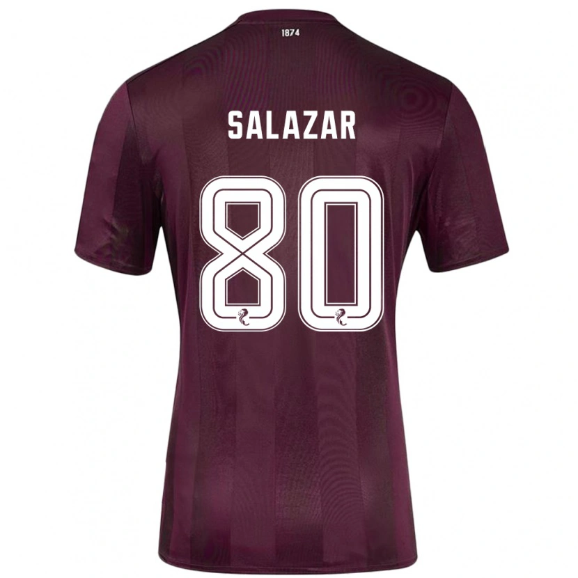 Danxen Kinder Andrés Salazar #80 Burgundrot Heimtrikot Trikot 2024/25 T-Shirt Schweiz