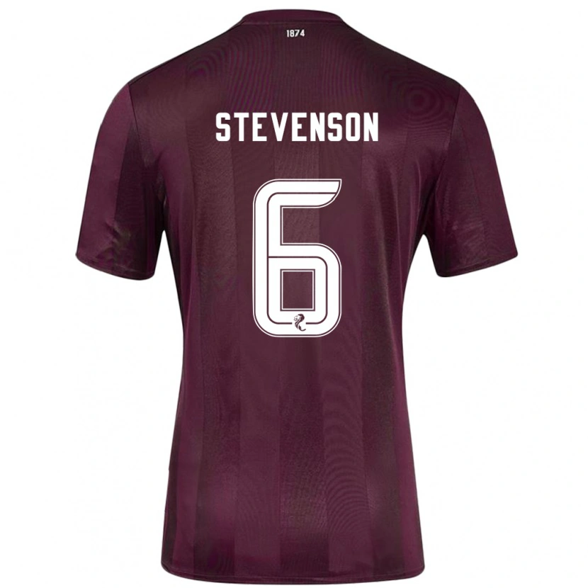 Danxen Kinder Gus Stevenson #6 Burgundrot Heimtrikot Trikot 2024/25 T-Shirt Schweiz