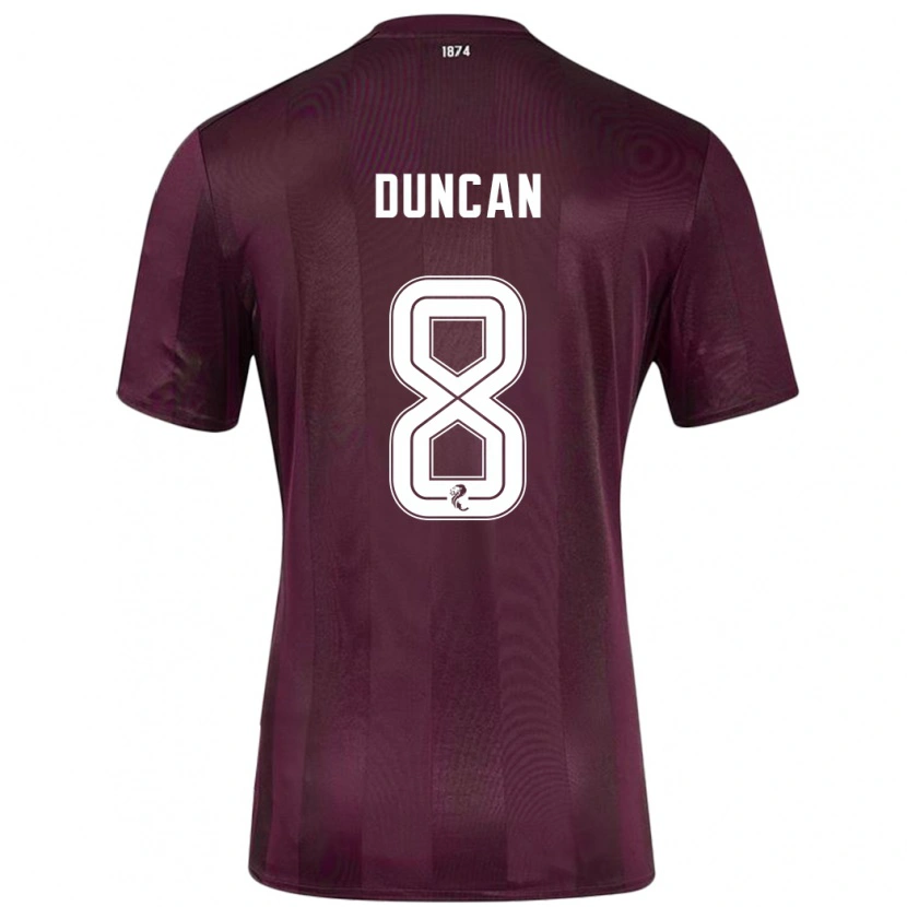 Danxen Kinder Ryan Duncan #8 Burgundrot Heimtrikot Trikot 2024/25 T-Shirt Schweiz