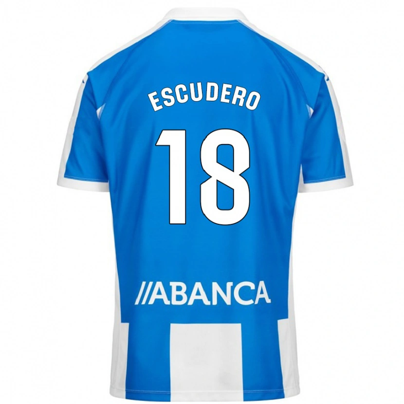 Danxen Kinder Sergio Escudero #18 Blau Weiß Heimtrikot Trikot 2024/25 T-Shirt Schweiz