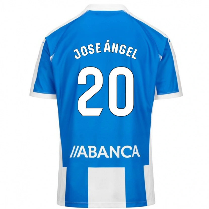 Danxen Kinder José Ángel Jurado #20 Blau Weiß Heimtrikot Trikot 2024/25 T-Shirt Schweiz