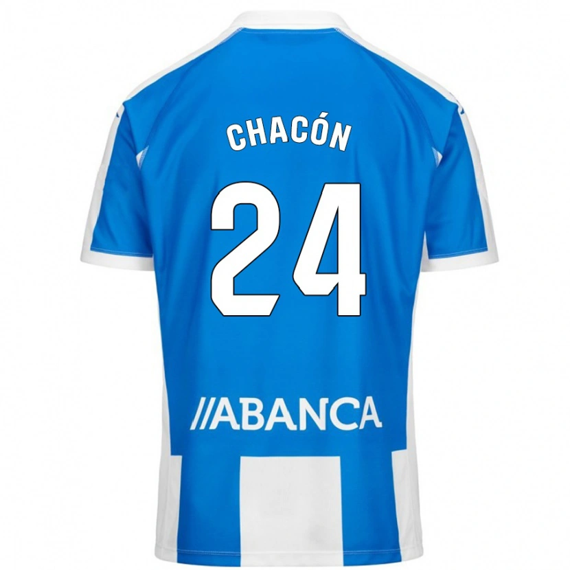 Danxen Kinder Luis Chacón #24 Blau Weiß Heimtrikot Trikot 2024/25 T-Shirt Schweiz