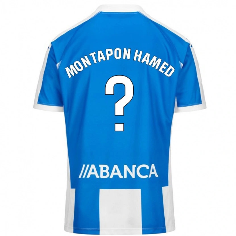 Danxen Kinder Fadil Montapon Hamed #0 Blau Weiß Heimtrikot Trikot 2024/25 T-Shirt Schweiz