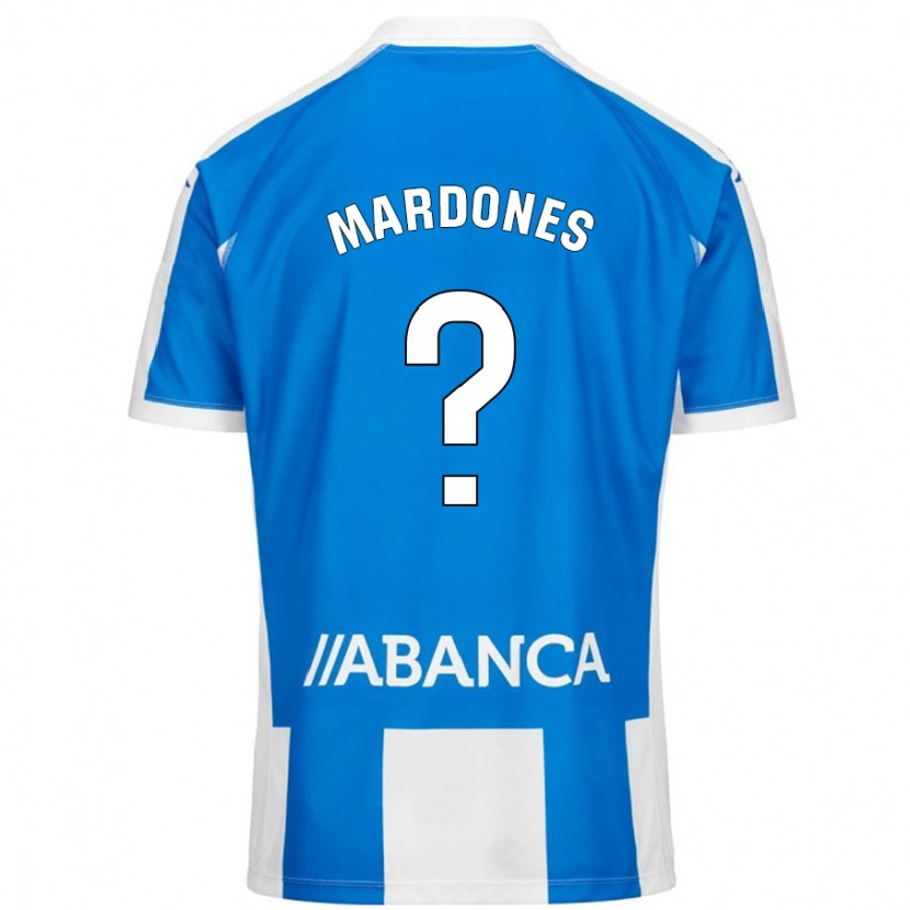 Danxen Kinder Alvaro Mardones #0 Blau Weiß Heimtrikot Trikot 2024/25 T-Shirt Schweiz