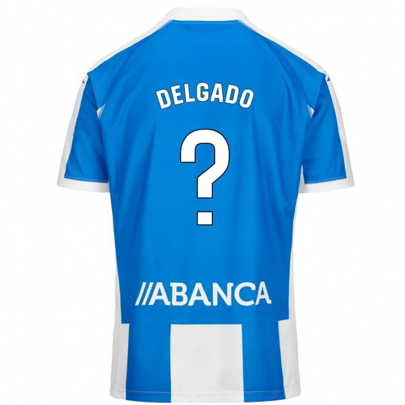 Danxen Kinder Álex Delgado #0 Blau Weiß Heimtrikot Trikot 2024/25 T-Shirt Schweiz