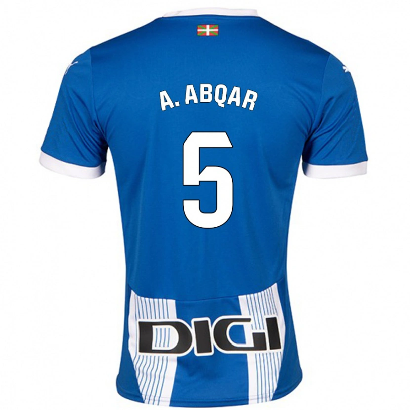 Danxen Kinder Abdel Abqar #5 Blau Heimtrikot Trikot 2024/25 T-Shirt Schweiz