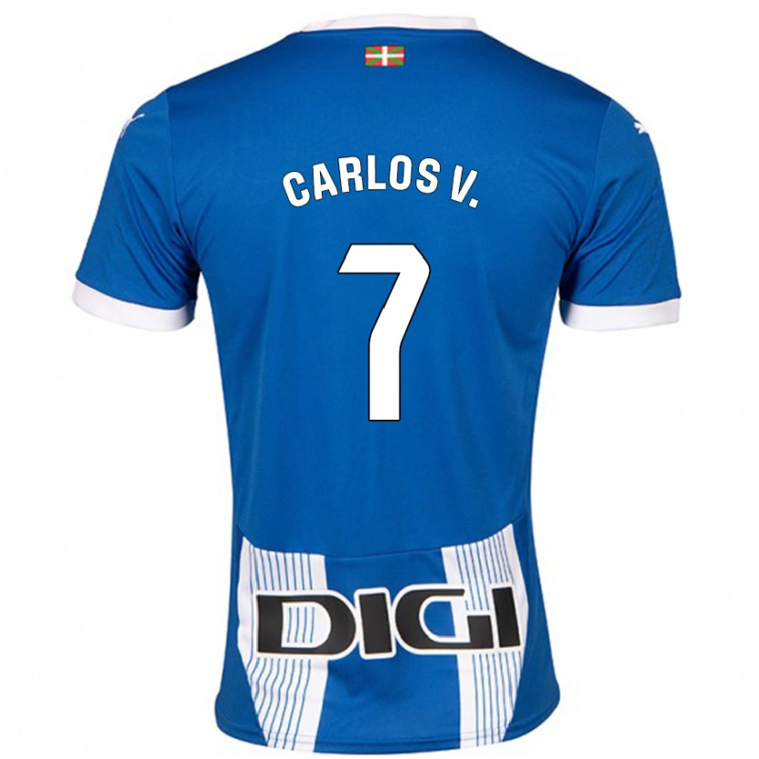 Danxen Kinder Carlos Vicente #7 Blau Heimtrikot Trikot 2024/25 T-Shirt Schweiz