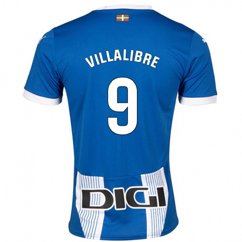 Danxen Kinder Asier Villalibre #9 Blau Heimtrikot Trikot 2024/25 T-Shirt Schweiz