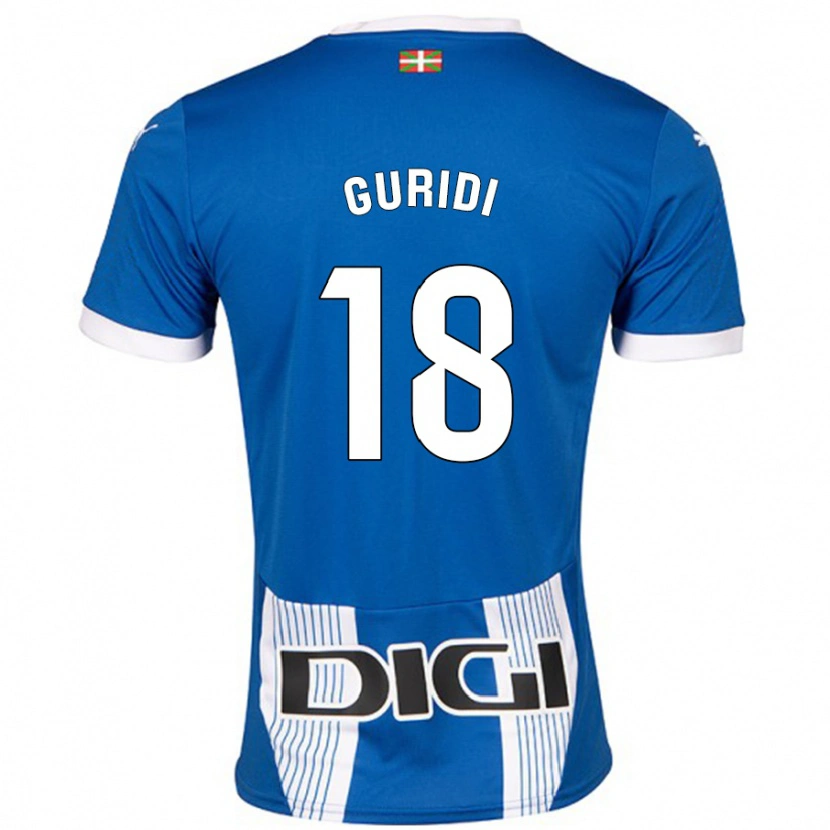 Danxen Kinder Jon Guridi #18 Blau Heimtrikot Trikot 2024/25 T-Shirt Schweiz