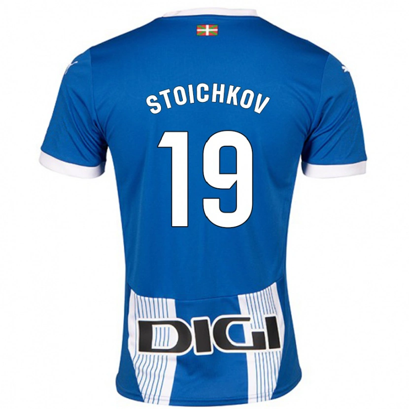 Danxen Kinder Stoichkov #19 Blau Heimtrikot Trikot 2024/25 T-Shirt Schweiz