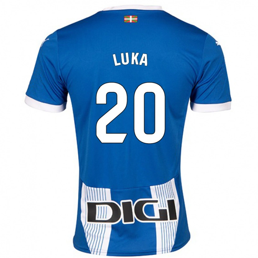 Danxen Kinder Luka Romero #20 Blau Heimtrikot Trikot 2024/25 T-Shirt Schweiz