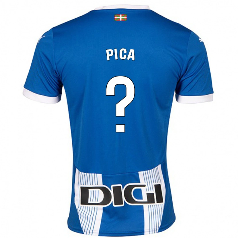 Danxen Kinder Adrián Pica #0 Blau Heimtrikot Trikot 2024/25 T-Shirt Schweiz