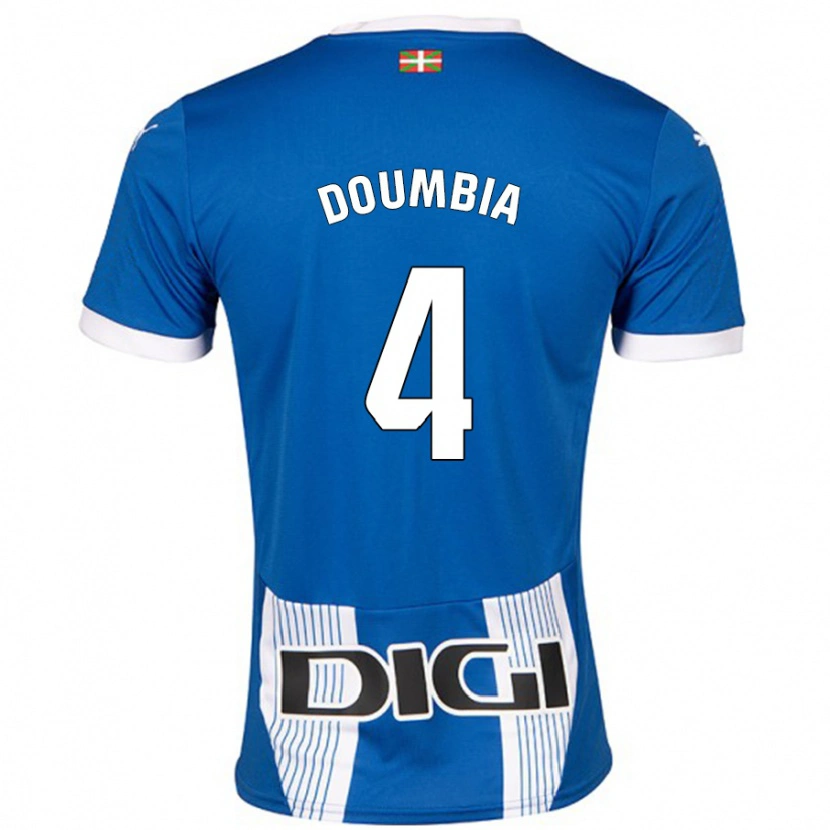 Danxen Kinder Daouda Doumbia #4 Blau Heimtrikot Trikot 2024/25 T-Shirt Schweiz