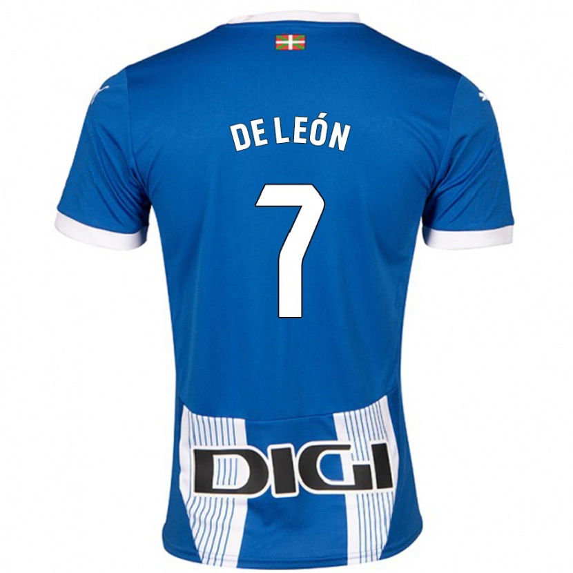 Danxen Kinder José De León #7 Blau Heimtrikot Trikot 2024/25 T-Shirt Schweiz