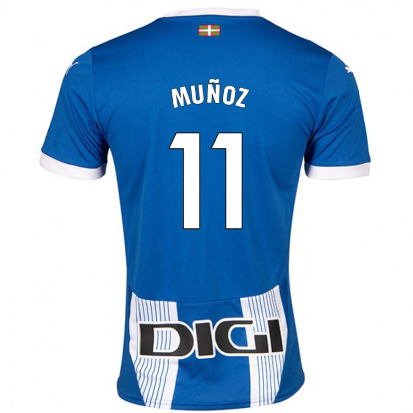 Danxen Kinder Egoitz Muñoz #11 Blau Heimtrikot Trikot 2024/25 T-Shirt Schweiz