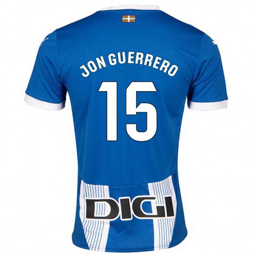 Danxen Kinder Julen Jon Guerrero #15 Blau Heimtrikot Trikot 2024/25 T-Shirt Schweiz