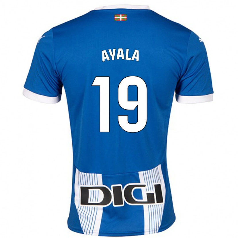 Danxen Kinder Axel Ayala #19 Blau Heimtrikot Trikot 2024/25 T-Shirt Schweiz