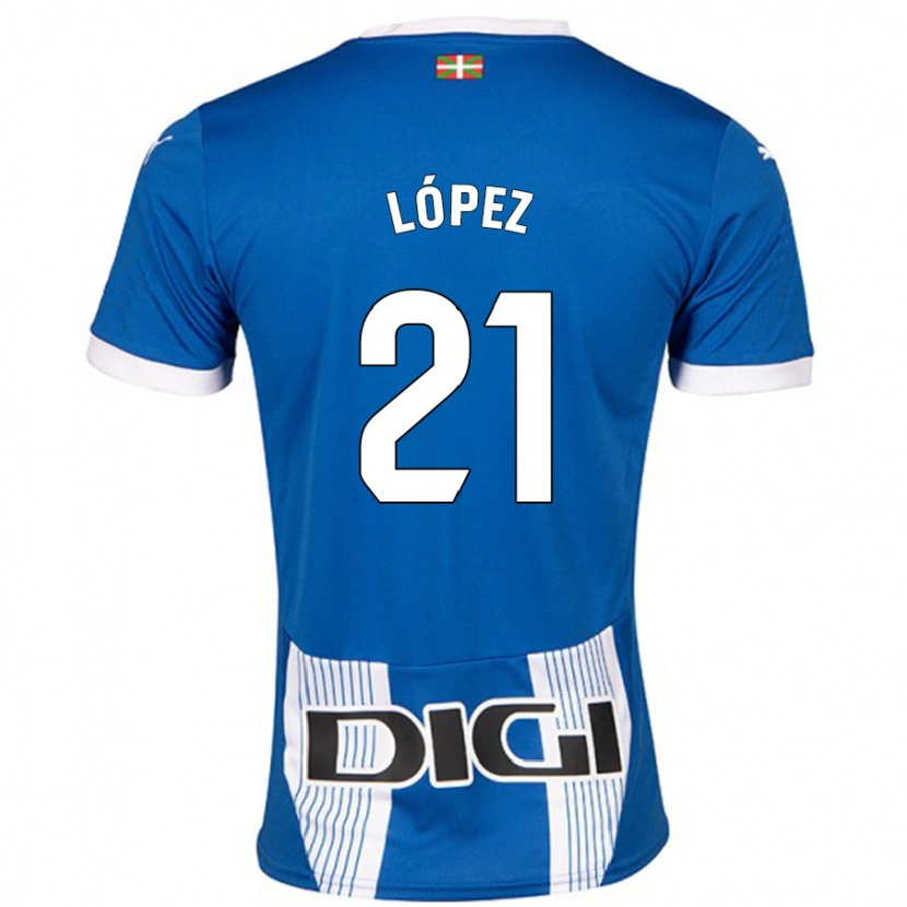 Danxen Kinder Juanma López #21 Blau Heimtrikot Trikot 2024/25 T-Shirt Schweiz