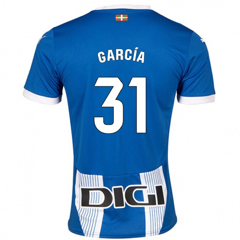 Danxen Kinder Gaizka García #31 Blau Heimtrikot Trikot 2024/25 T-Shirt Schweiz