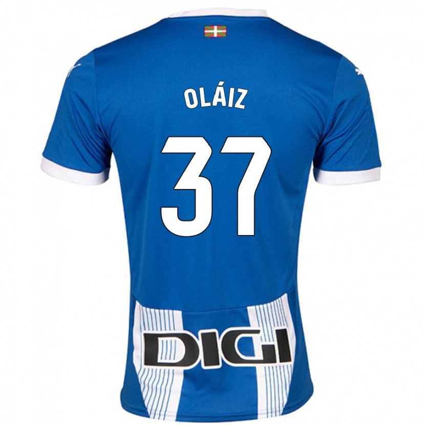 Danxen Kinder Xanet Oláiz #37 Blau Heimtrikot Trikot 2024/25 T-Shirt Schweiz