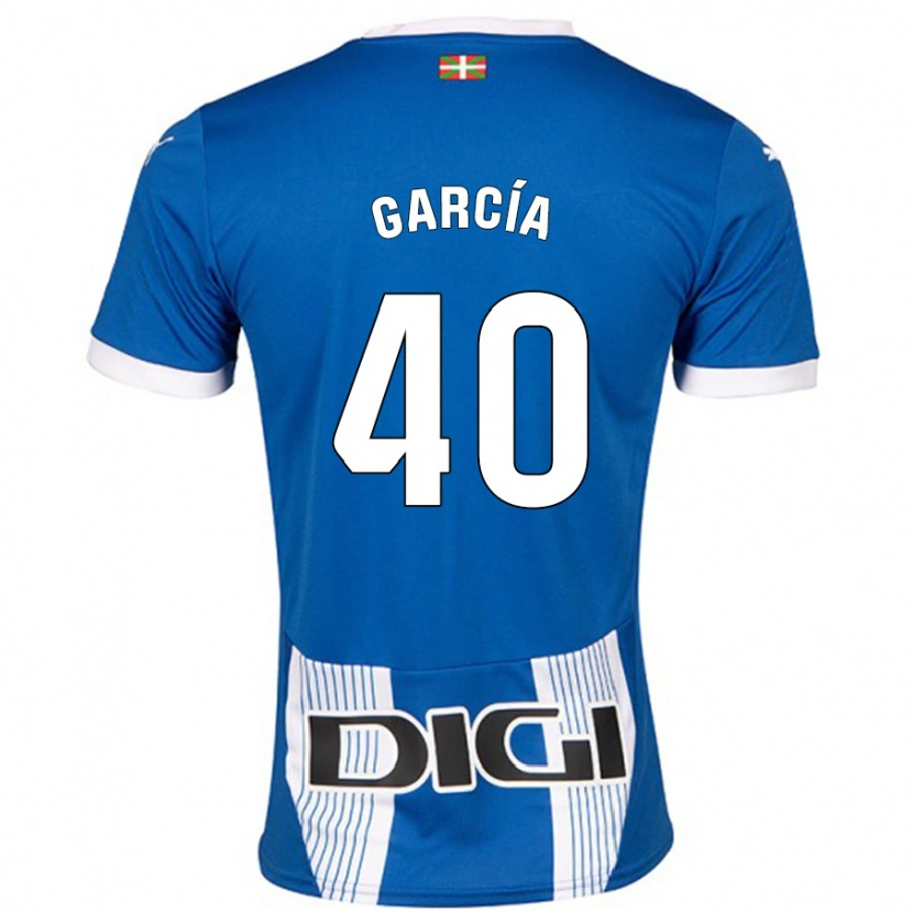 Danxen Kinder Álvaro García #40 Blau Heimtrikot Trikot 2024/25 T-Shirt Schweiz