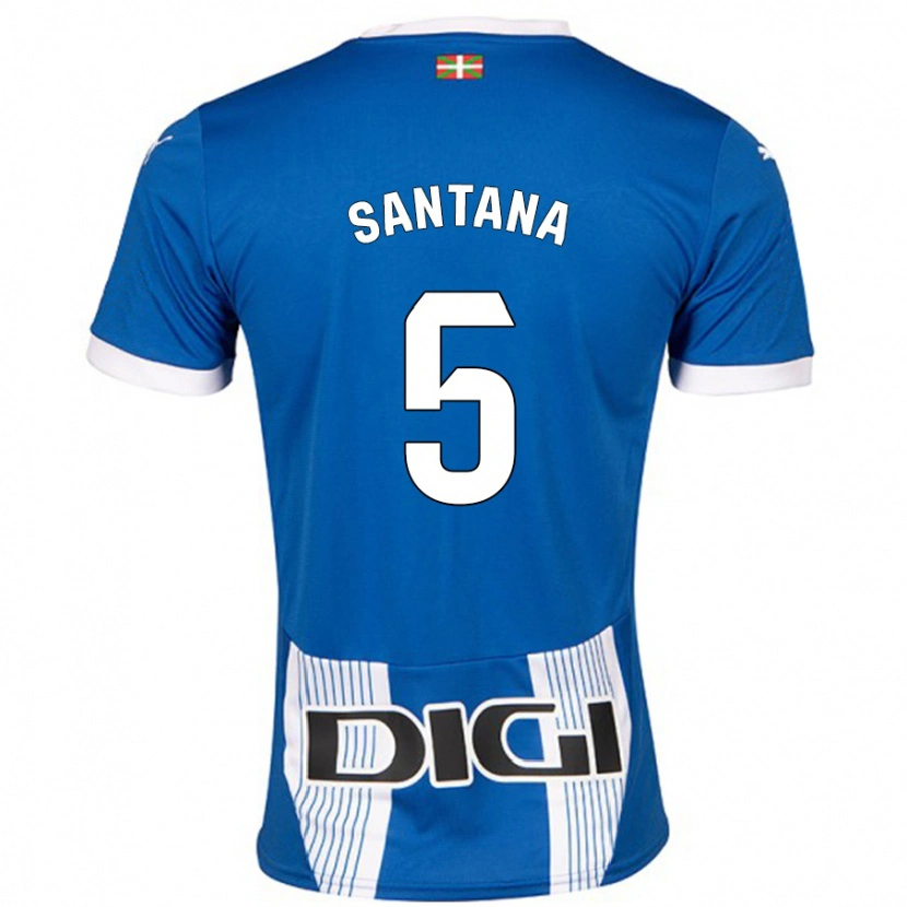 Danxen Kinder Vanesa Santana #5 Blau Heimtrikot Trikot 2024/25 T-Shirt Schweiz