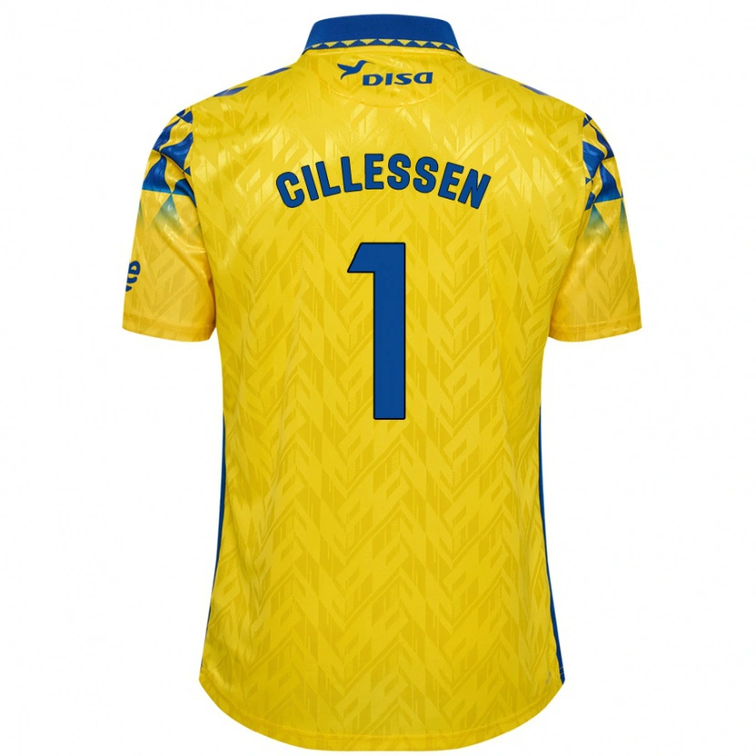 Danxen Kinder Jasper Cillessen #1 Gelb Blau Heimtrikot Trikot 2024/25 T-Shirt Schweiz