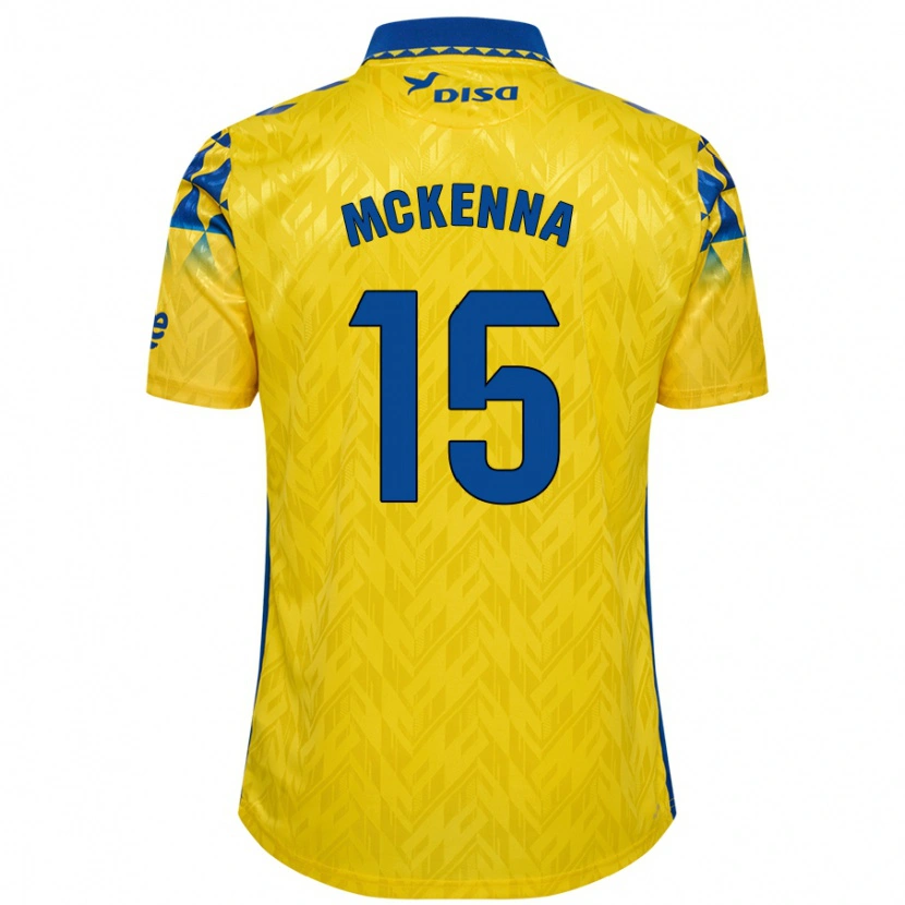 Danxen Kinder Scott Mckenna #15 Gelb Blau Heimtrikot Trikot 2024/25 T-Shirt Schweiz