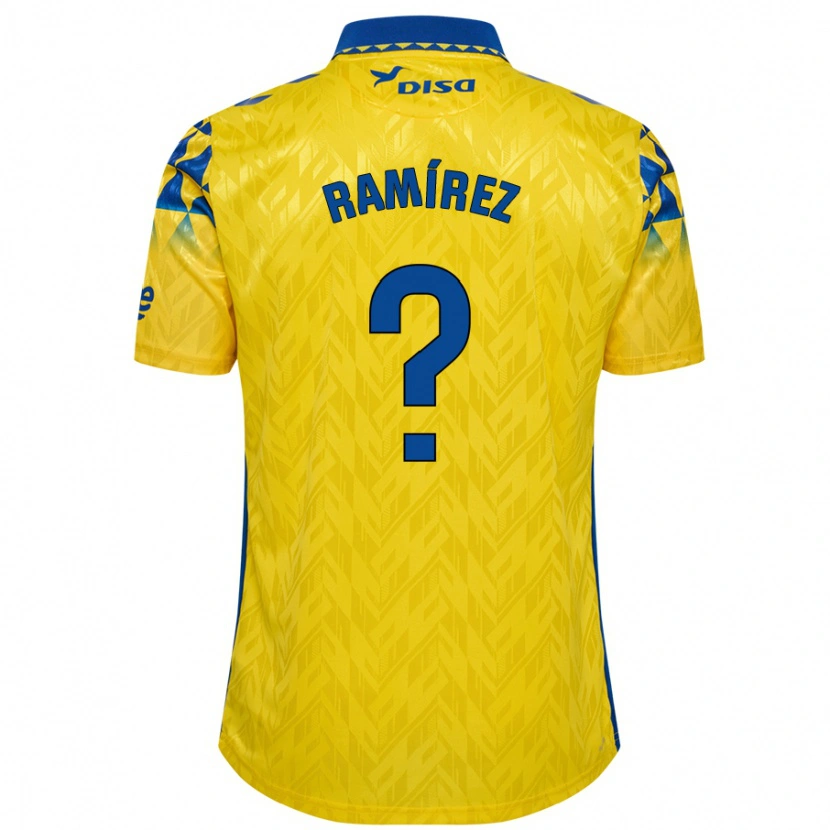 Danxen Kinder Daniel Ramírez #0 Gelb Blau Heimtrikot Trikot 2024/25 T-Shirt Schweiz