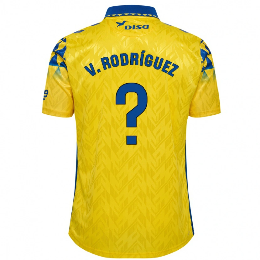 Danxen Kinder Carlos Vicente Rodríguez #0 Gelb Blau Heimtrikot Trikot 2024/25 T-Shirt Schweiz