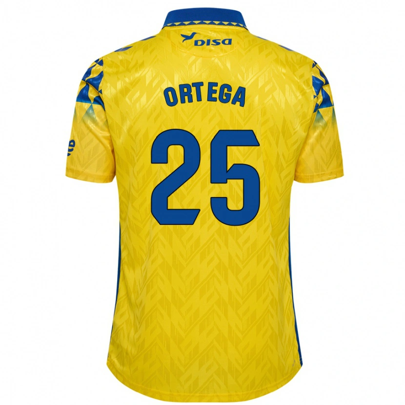 Danxen Kinder Edián Ortega #25 Gelb Blau Heimtrikot Trikot 2024/25 T-Shirt Schweiz