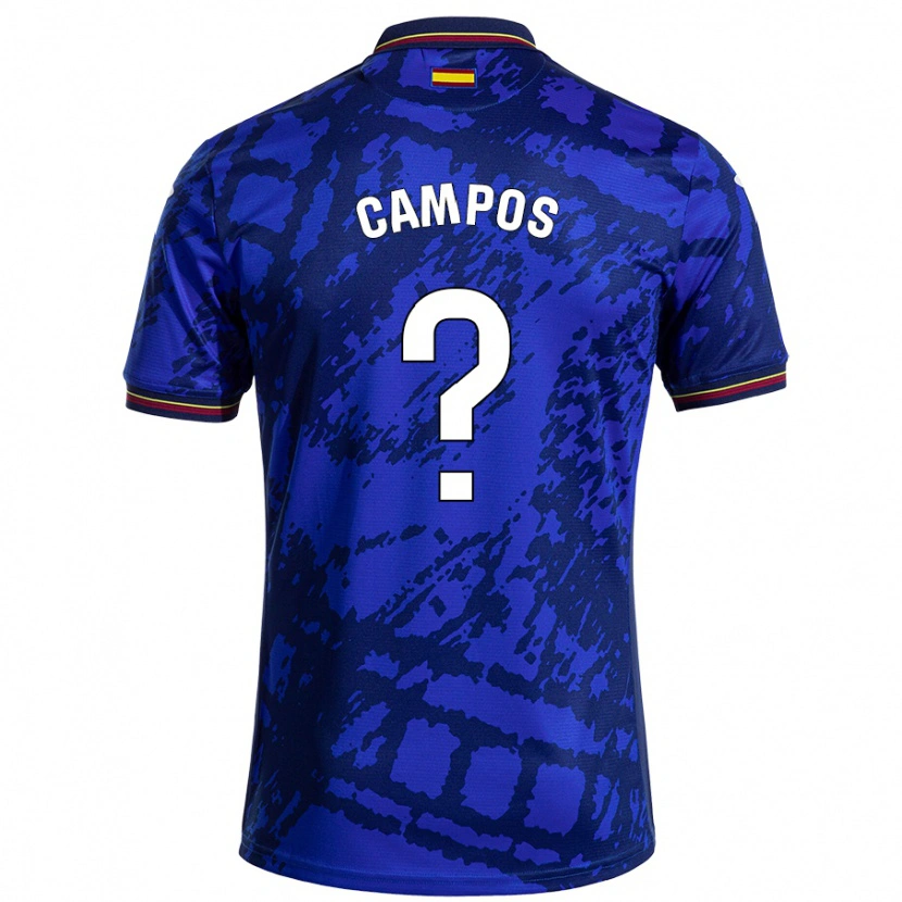 Danxen Kinder Álex Campos #0 Dunkleres Blau Heimtrikot Trikot 2024/25 T-Shirt Schweiz