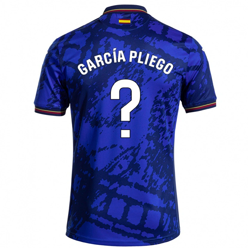 Danxen Kinder Hugo García Pliego #0 Dunkleres Blau Heimtrikot Trikot 2024/25 T-Shirt Schweiz