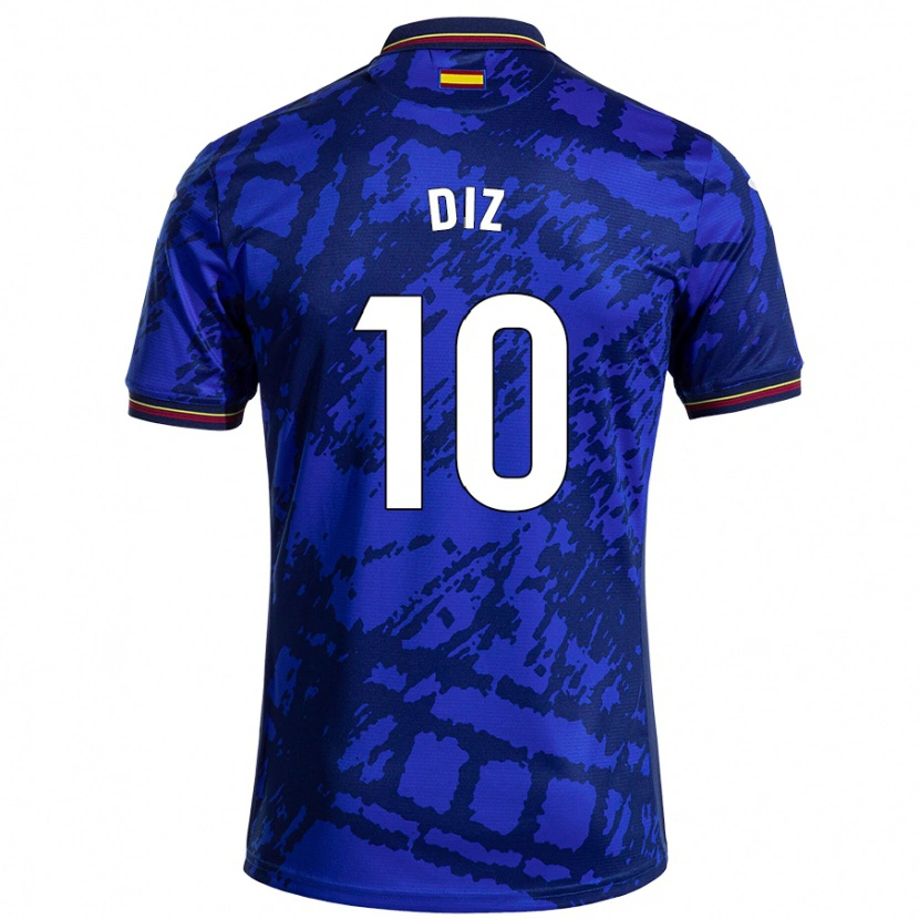 Danxen Kinder Rafa Diz #10 Dunkleres Blau Heimtrikot Trikot 2024/25 T-Shirt Schweiz