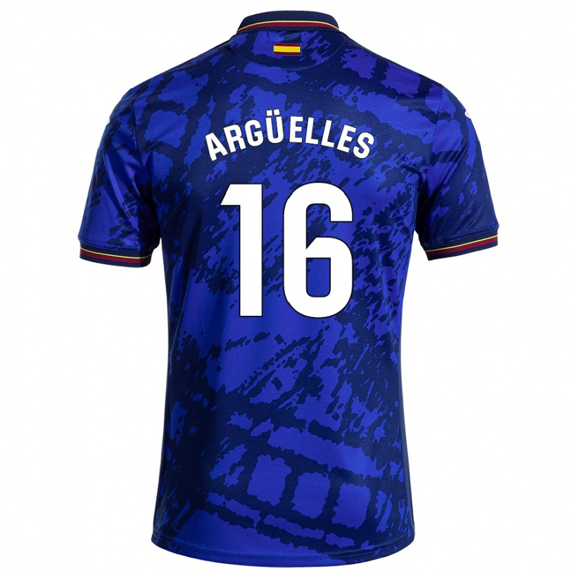 Danxen Kinder David Argüelles #16 Dunkleres Blau Heimtrikot Trikot 2024/25 T-Shirt Schweiz