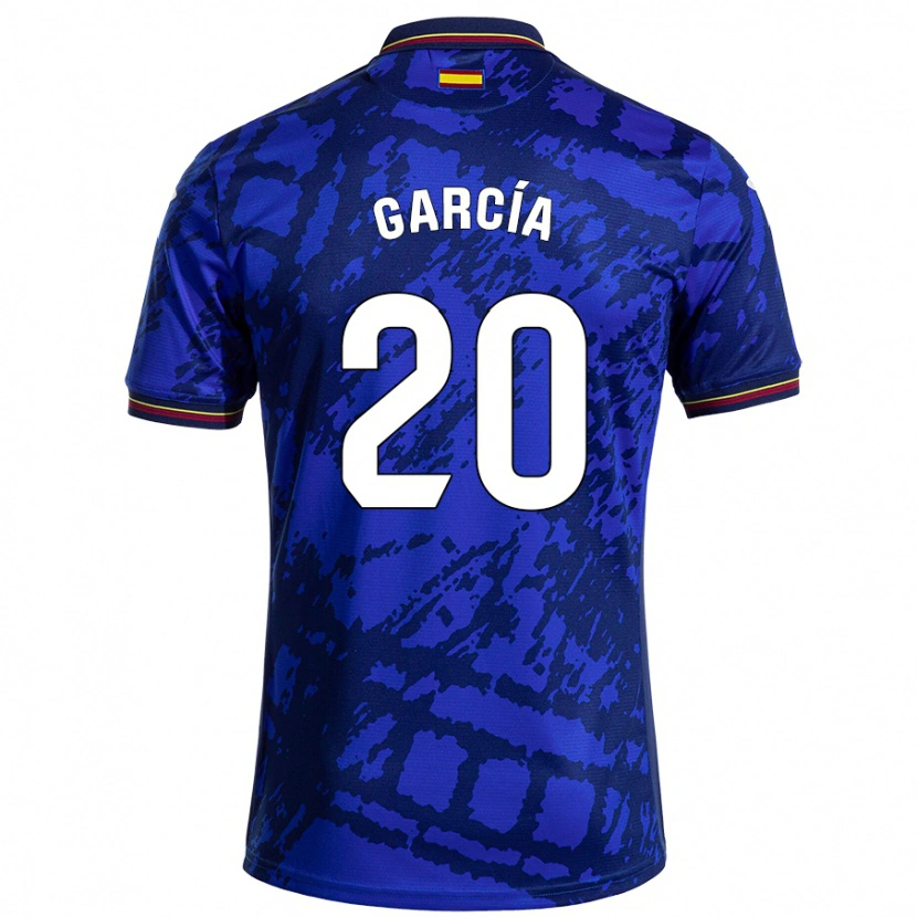 Danxen Kinder Álex García #20 Dunkleres Blau Heimtrikot Trikot 2024/25 T-Shirt Schweiz