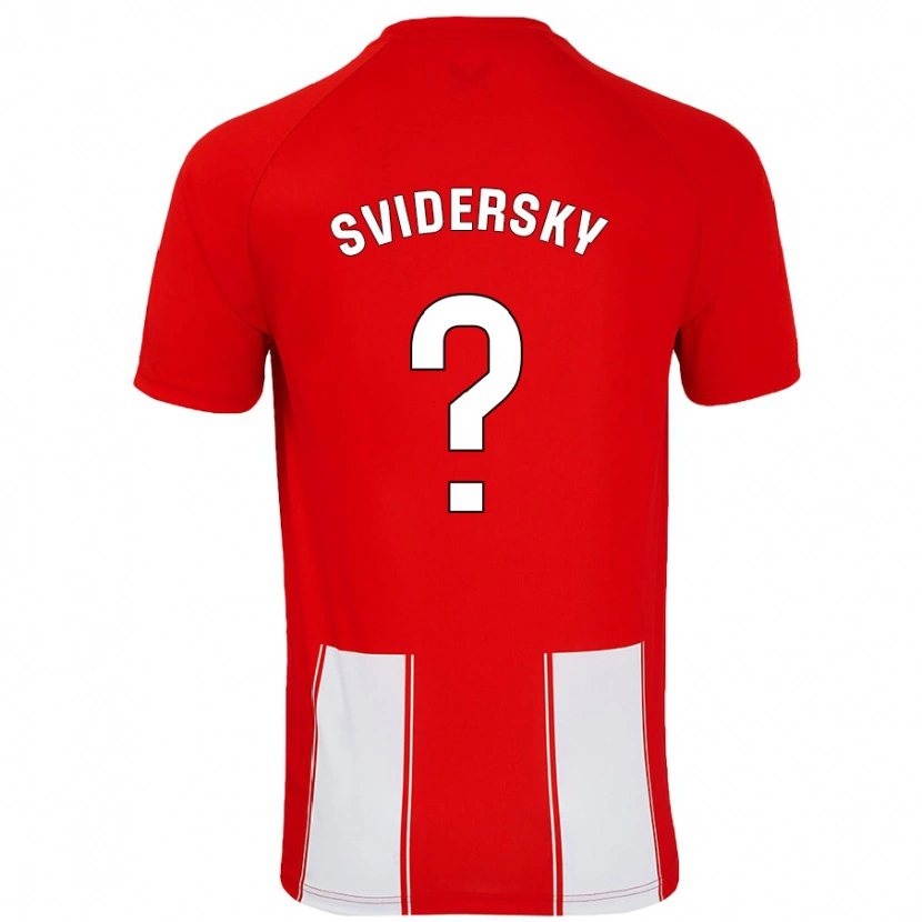 Danxen Kinder Martin Svidersky #0 Rot Weiß Heimtrikot Trikot 2024/25 T-Shirt Schweiz