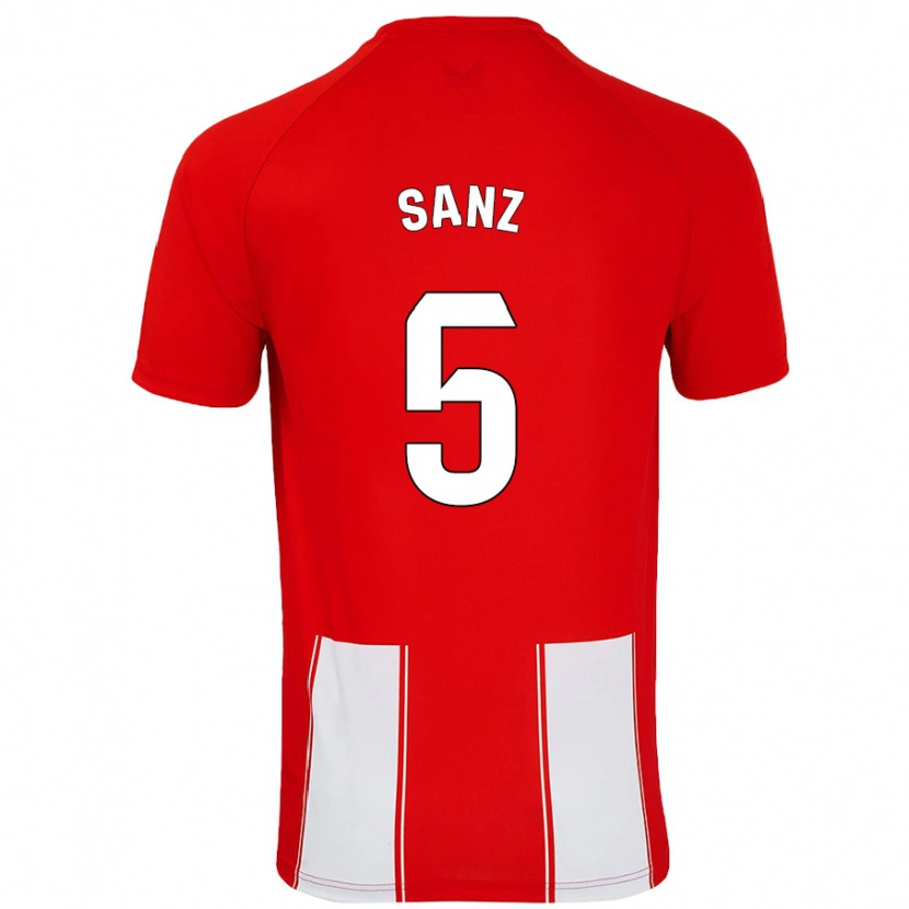 Danxen Kinder Paco Sanz #5 Rot Weiß Heimtrikot Trikot 2024/25 T-Shirt Schweiz