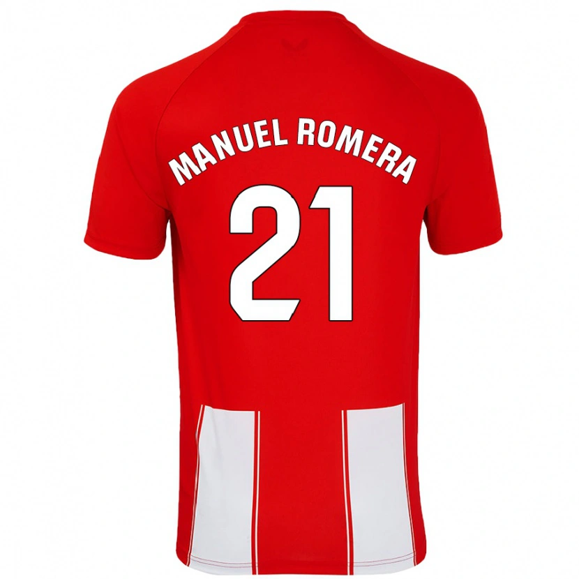 Danxen Kinder José Manuel Romera #21 Rot Weiß Heimtrikot Trikot 2024/25 T-Shirt Schweiz