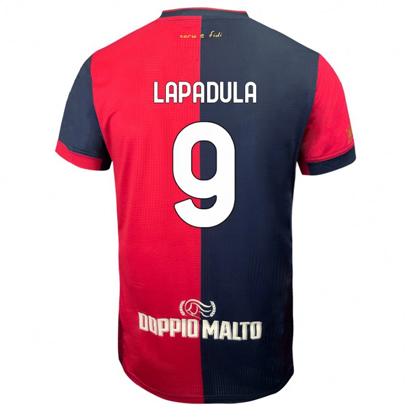 Danxen Kinder Gianluca Lapadula #9 Rot Dunkleres Blau Heimtrikot Trikot 2024/25 T-Shirt Schweiz