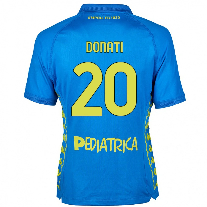 Danxen Kinder Francesco Donati #20 Blau Heimtrikot Trikot 2024/25 T-Shirt Schweiz