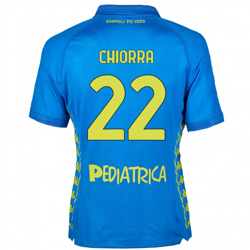 Danxen Kinder Niccolò Chiorra #22 Blau Heimtrikot Trikot 2024/25 T-Shirt Schweiz