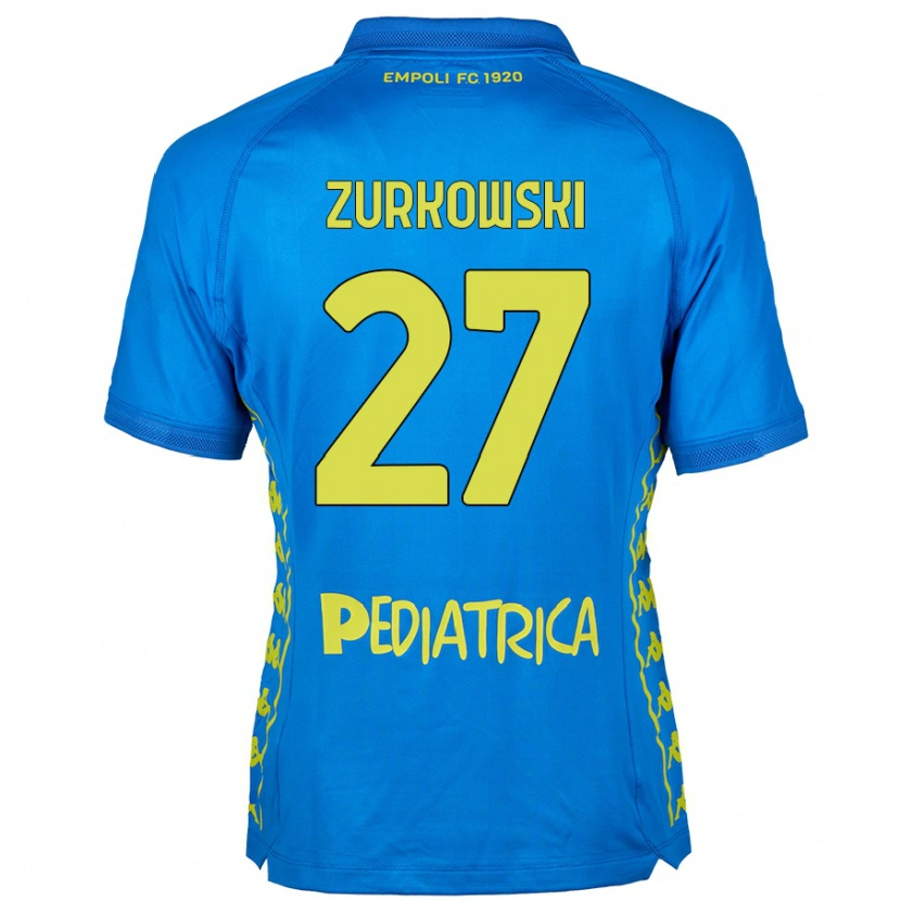 Danxen Kinder Szymon Żurkowski #27 Blau Heimtrikot Trikot 2024/25 T-Shirt Schweiz