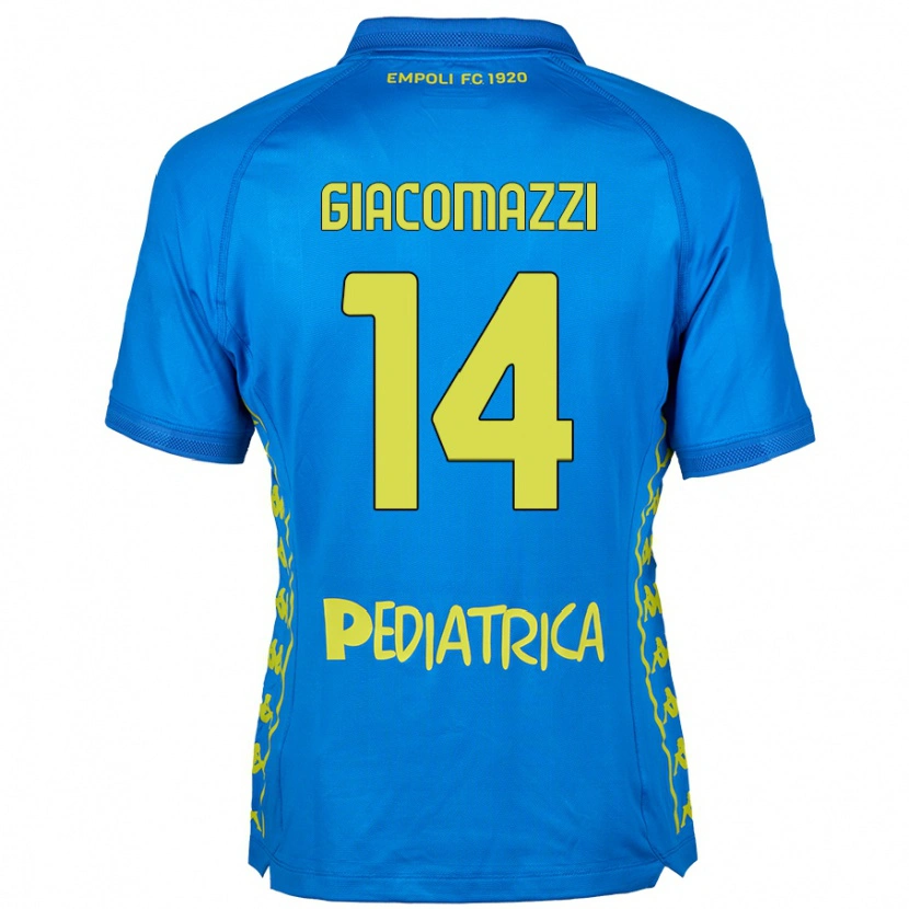 Danxen Kinder Sebastián Giacomazzi #14 Blau Heimtrikot Trikot 2024/25 T-Shirt Schweiz