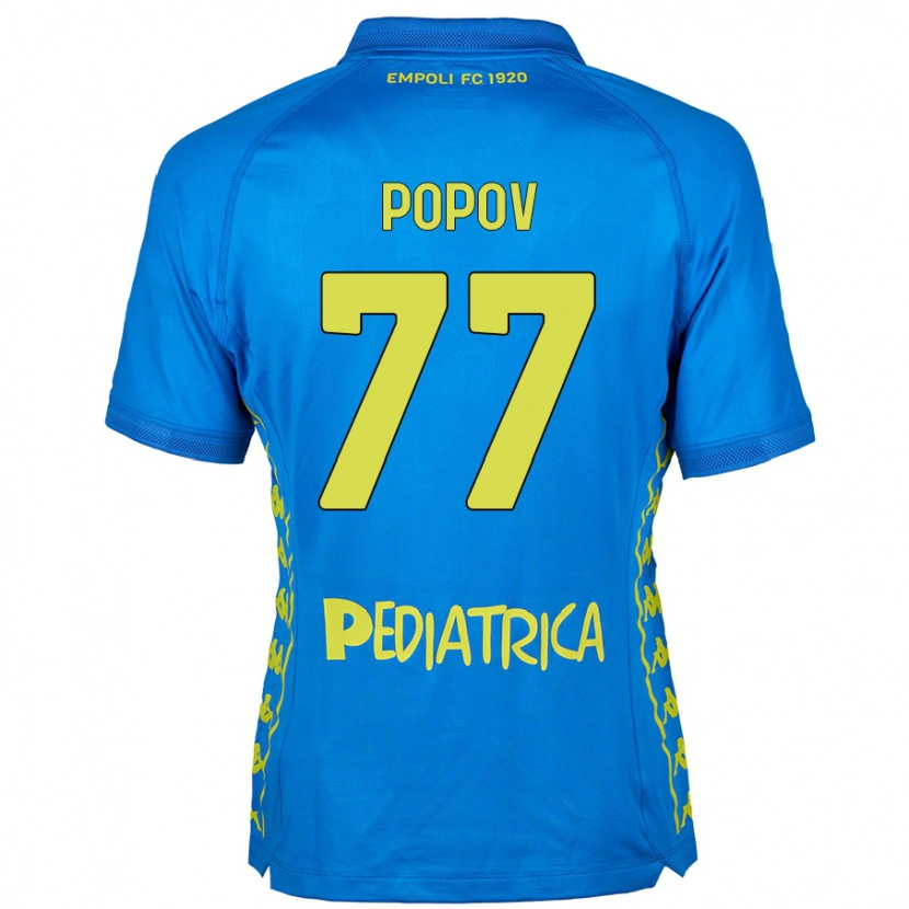 Danxen Kinder Bogdan Popov #77 Blau Heimtrikot Trikot 2024/25 T-Shirt Schweiz