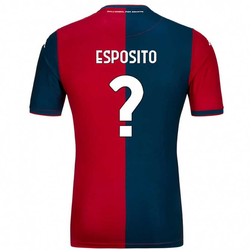 Danxen Kinder Alessandro Esposito #0 Rot Dunkelblau Heimtrikot Trikot 2024/25 T-Shirt Schweiz