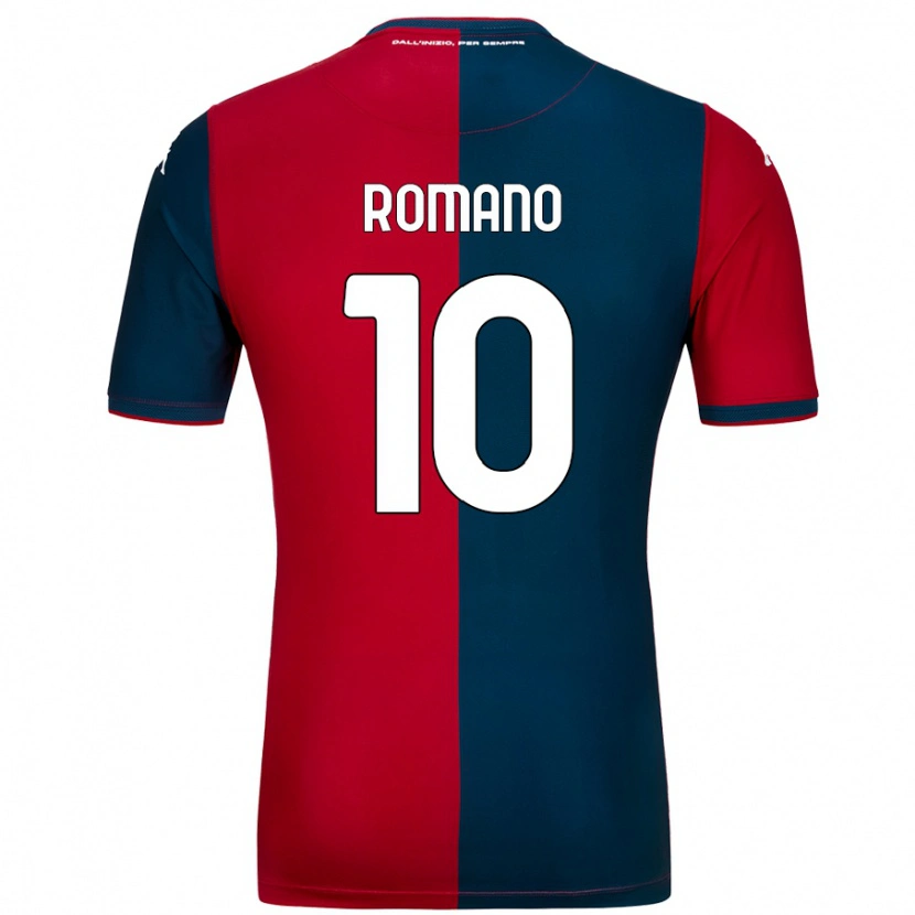 Danxen Kinder Marco Romano #10 Rot Dunkelblau Heimtrikot Trikot 2024/25 T-Shirt Schweiz