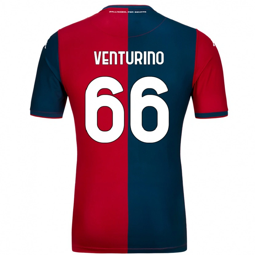 Danxen Kinder Lorenzo Venturino #66 Rot Dunkelblau Heimtrikot Trikot 2024/25 T-Shirt Schweiz